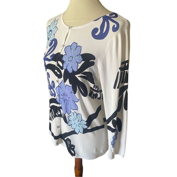 VENUE Abstract Floral Sequin Embellished Cardigan Size Large - Picture 5 of 9